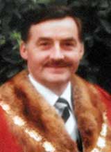 Picture of Cllr. M.W. Gimblett. Mayor of Llanelli 1982 - 83 